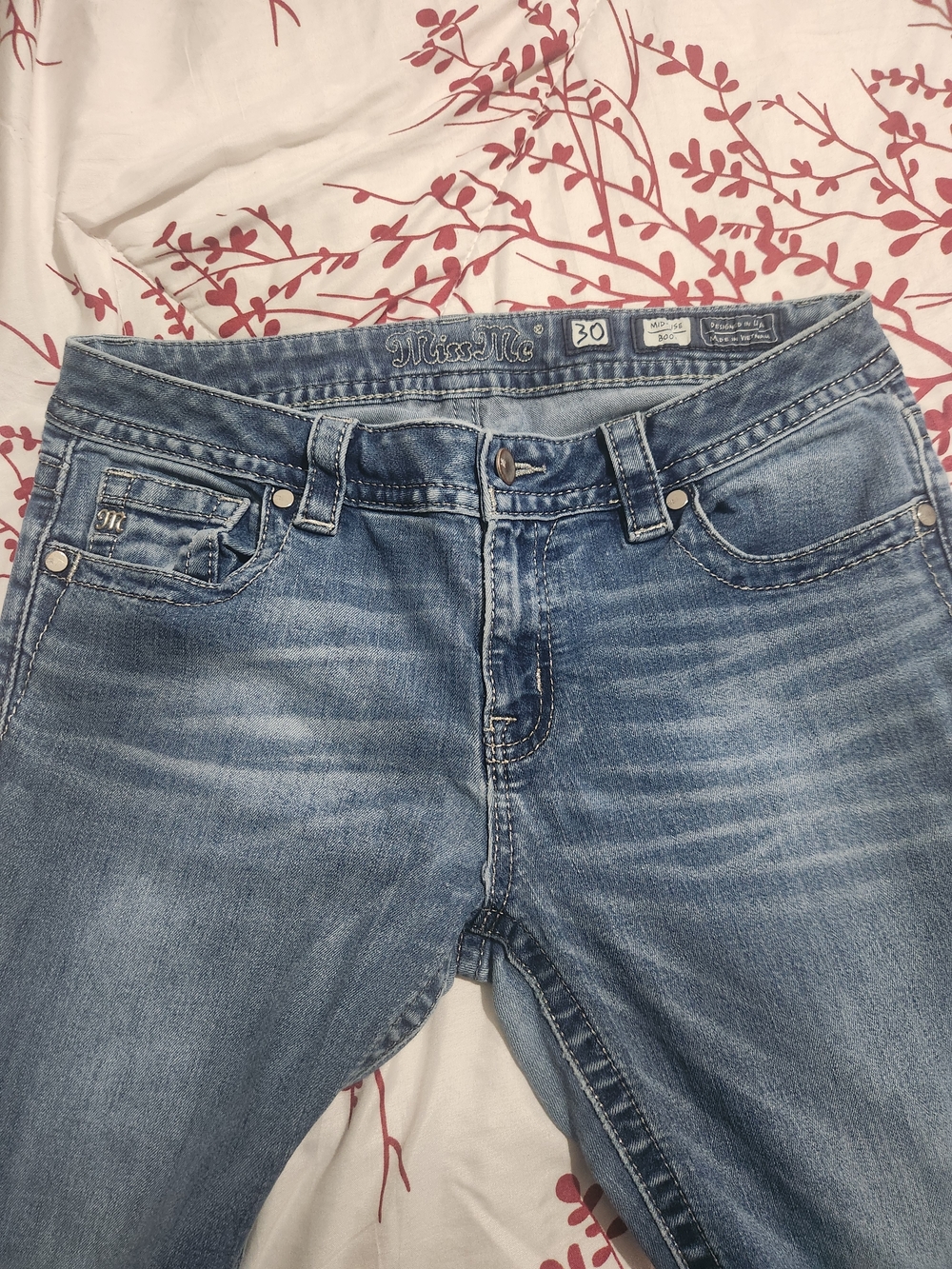 Miss Me Women's Light Blue Stretch Denim Jeans - 30